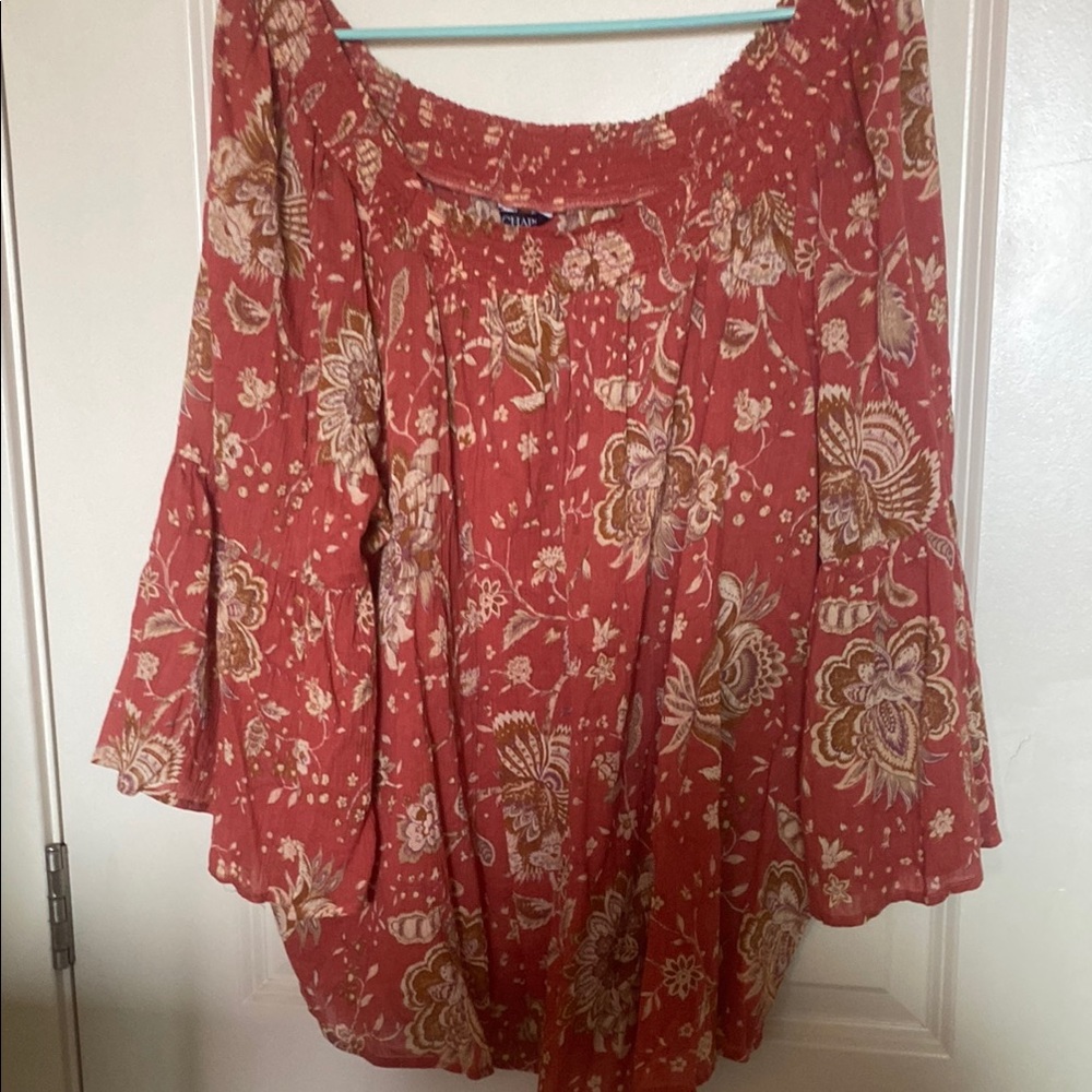 Chaps Plus Size Squareneck Top